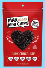 Load image into Gallery viewer, Max Mallow - Zero Sugar Vegan Dark Chocolate Chips - Sugar Free. VEGAN, DAIRY FREE Chocolate Chips
