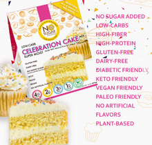 Load image into Gallery viewer, No Sugar Aloud - Celebration Cake Mix - Frosting &amp; Sprinkles INCLUDED (Keto, Sugar Free, Vegan, Paleo, Dairy Free &amp; Gluten Free)
