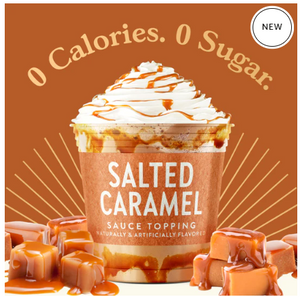 Skinny Mixes - Salted Caramel Sauce - 0 Calories, 0 Sugar, 0 Carbs & Keto Approved