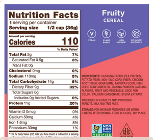 Catalina Crunch - Fruity Cereal (1.27 oz) - Gluten Free, Low Sugar, Low Carb & Keto Friendly