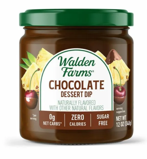 Walden Farms - Chocolate Dessert Spread - Gluten Free, Sugar Free, ZERO Carb, VEGAN & Keto Approved