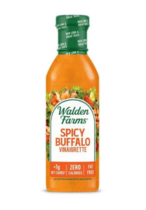 Walden Farms - Spicy Buffalo Vinaigrette - Dressing - Gluten Free, Sugar Free, ZERO Carb, VEGAN & Keto Approved