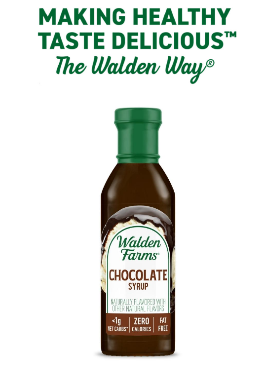 Walden Farms - Chocolate Syrup - Gluten Free, Sugar Free, ZERO Carb, VEGAN & Keto Approved
