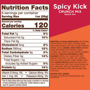 Catalina Crunch - Spicy Kick Snack Mix (6 oz Bag)- Gluten Free, Low Carb & Keto Friendly