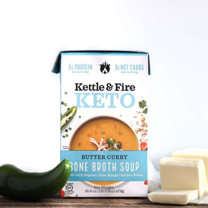 Kettle & Fire - Keto Bone Broth Soup - Butter Curry, 16.9 oz