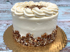 IN STORE ONLY - Keto 6" Carrot Cake - Decorated Carrot Cake - Gluten Free, Sugar Free, Low Carb, Keto & Diabetic Friendly