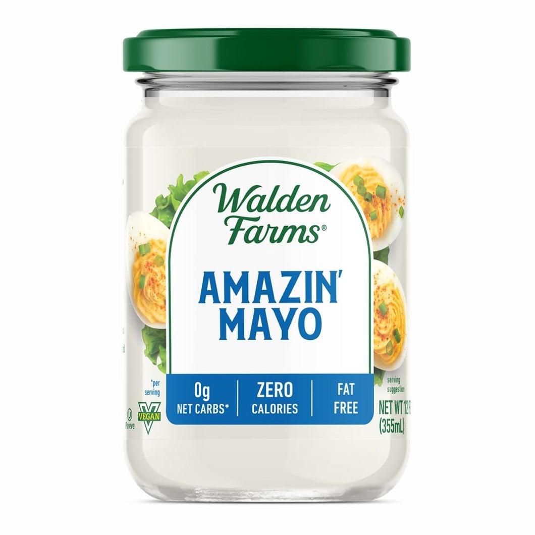 Walden Farms - Amazin Mayo - Gluten Free, Sugar Free, Vegan, ZERO Carb, Dairy Free & Keto Approved