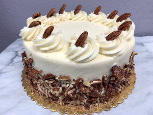IN STORE ONLY - Keto 8" Carrot Cake - Decadent decorated Carrot Cake - Gluten Free, Sugar Free, Low Carb & Keto Approved