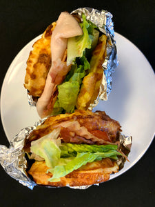IN STORE ONLY - Keto Bacon, Lettuce & Turkey Chaffle Sandwich