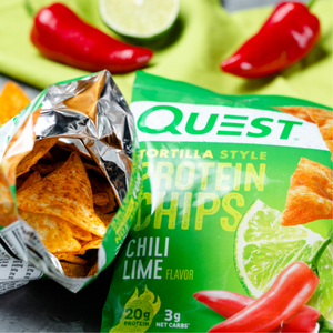 Quest Nutrition - Tortilla Style Protein Chips - Chili Lime - High Protein, Low Carb, Keto Friendly