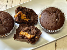 Load image into Gallery viewer, Keto Chocolate Peanut Butter Stuffed Muffin  - Gluten Free, Sugar Free, Low Carb &amp; Keto Approved
