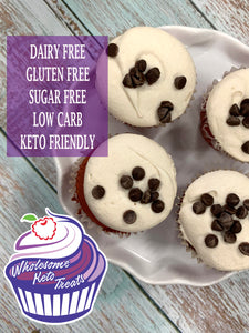 Dairy Free Keto Cake Scrap Cups - Vanilla - Gluten Free, Dairy Free, Sugar Free, Low Carb, Keto & Diabetic Friendly