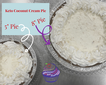 Load image into Gallery viewer, Keto Coconut Cream Pie, By the Slice, 5&quot; or 8&quot; - IN STORE ONLY - Gluten Free, Sugar Free, Low Carb &amp; Keto Approved
