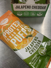 Load image into Gallery viewer, Better than Good Foods - Jalapeno Cheddar Puffs - Grab N&#39; Go Bag - Gluten Free, Sugar Free, High Protein, GMO Free, Nut Free
