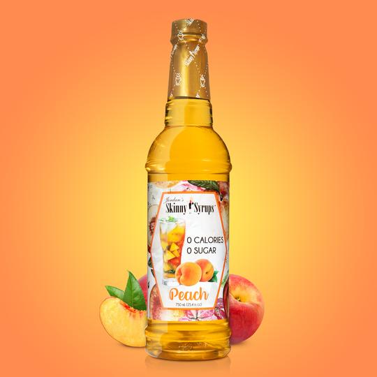 Skinny Mixes - Peach - Sugar Free Peach Syrup - 0 Calories, 0 Sugar, 0 Carbs & Keto Approved