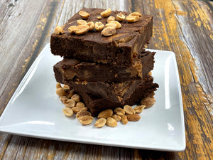 Keto Fudgy Brownies - Peanut Butter Brownies - Gluten Free, Sugar Free, Low Carb & Keto Approved