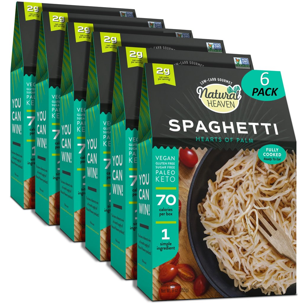 Natural Heaven - Spaghetti - Keto, Gluten Free, Vegan, Low Carb, Paleo, Plant Based, Sugar Free