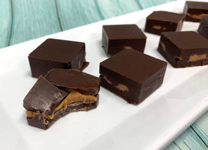 Keto Peanut Butter Chocolate Squares (Peanut Butter Cups) - Gluten-Free, Sugar-Free, Low Carb & Keto Approved