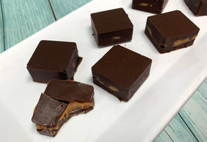 Keto Peanut Butter Chocolate Squares (Peanut Butter Cups) - Gluten-Free, Sugar-Free, Low Carb & Keto Approved