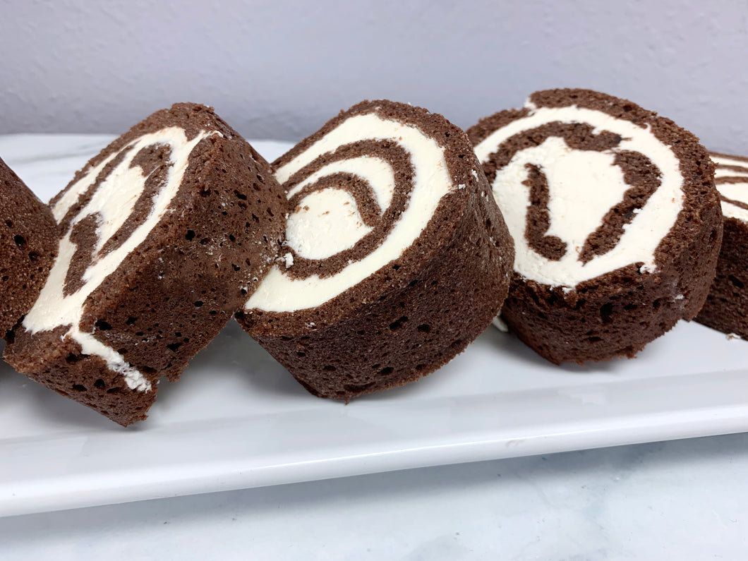 Keto Swiss Roll - Chocolate Swiss Roll - Gluten Free, Sugar Free, Low Carb & Keto Approved