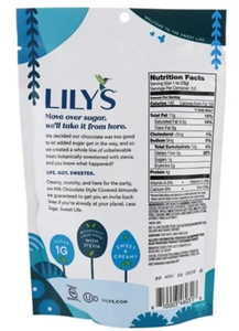 Lily's Stevia Sweetened 35% Cacao Milk Chocolate Covered Almonds (3.5 oz) - Gluten Free, Sugar Free, Low Carb & Keto Approved
