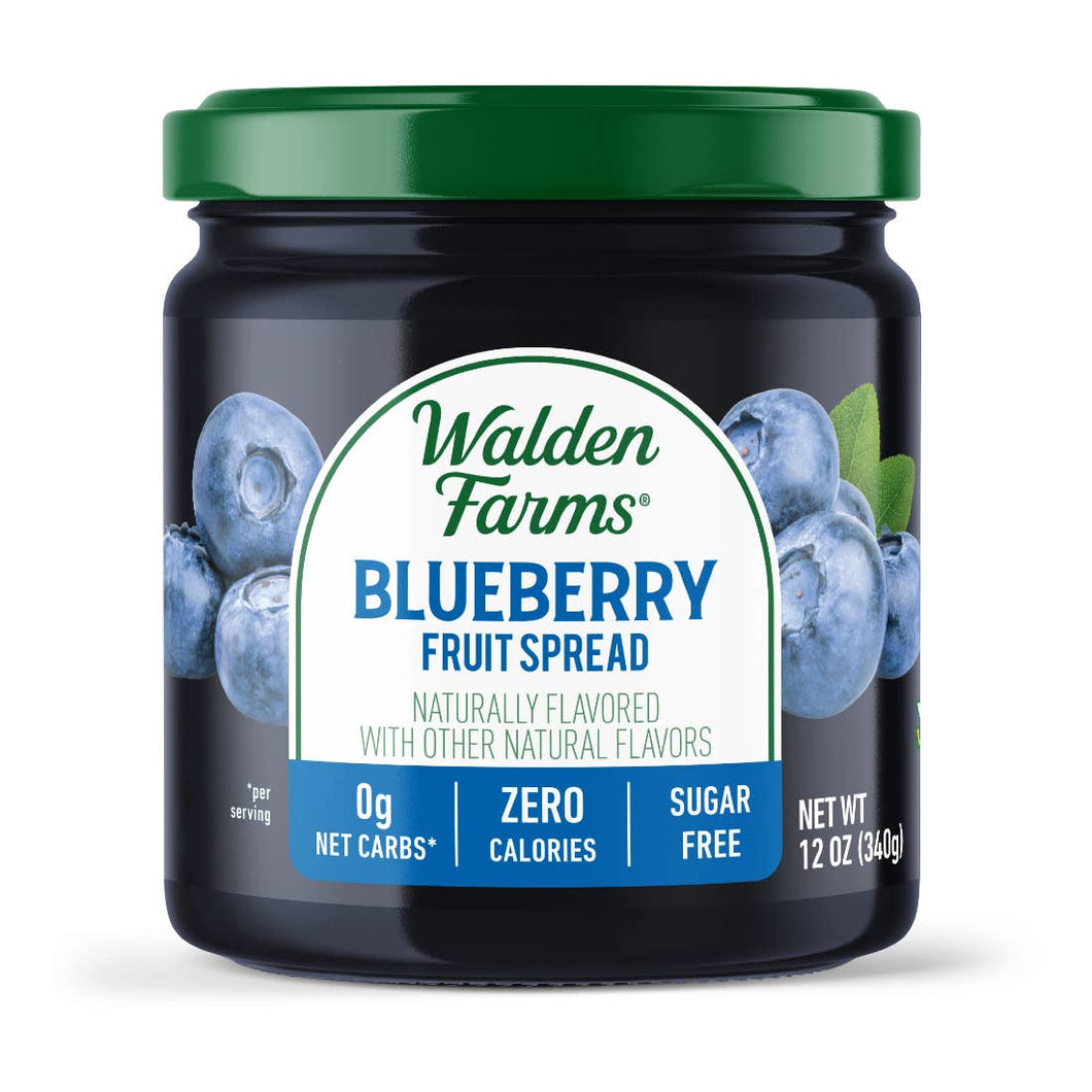 Walden Farms - Blueberry Fruit Spread - Gluten Free, Sugar Free, ZERO Carb, VEGAN & Keto Approved
