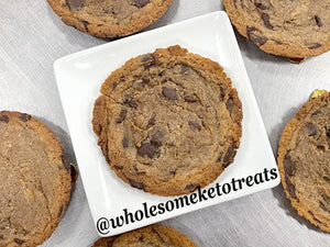 Keto Browned Butter Chocolate Chip Cookies - Gluten Free, Sugar Free, Low Carb & Keto Approved