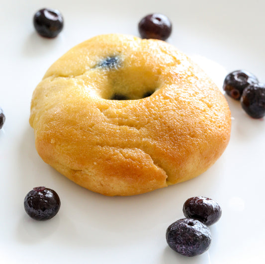 Keto Bagels - Sweet Blueberry Bagels - Gluten Free, Sugar Free, Low Carb, Keto Approved & Diabetic