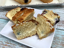 Load image into Gallery viewer, Keto Blueberry Cheesecake Loaf - 3/4 lb. Loaf - Gluten Free, Sugar Free, Low Carb &amp; Keto Approved
