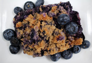 Keto Blueberry Cobbler Crumble - VEGAN, Gluten Free, Sugar Free, Low Carb & Keto Approved