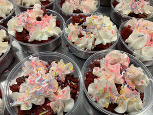 Keto Cake Scrap Cups - Vanilla, Chocolate, Funfetti, Carrot or Red Velvet - Gluten Free, Sugar Free, Low Carb, Keto & Diabetic Friendly