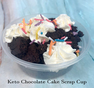 Keto Cake Scrap Cups - Vanilla, Chocolate, Funfetti, Carrot or Red Velvet - Gluten Free, Sugar Free, Low Carb, Keto & Diabetic Friendly