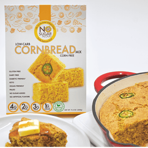 No Sugar Aloud - Corn Free Corn Bread Mix (Keto, Sugar Free, Vegan, Paleo, Dairy Free & Gluten Free)