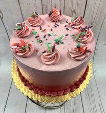 Load image into Gallery viewer, IN STORE ONLY - Keto Chocolate Cake, Decorated with Butter Cream Icing - Gluten Free, Sugar Free, Low Carb, Keto &amp; Diabetic Friendly
