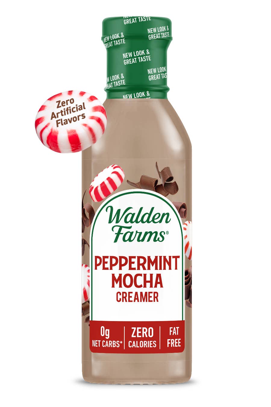 Walden Farms - Peppermint Mocha Creamer - Gluten Free, Sugar Free, ZERO Carb, VEGAN & Keto Approved