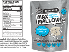 Load image into Gallery viewer, Max Mallow - Lighting Vanilla, Keto Marshmallow &amp; Collagen by Know Brainer Foods - Sugar Free Marshmallow Bites
