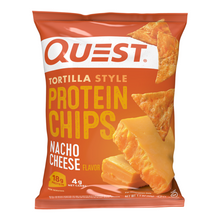 Load image into Gallery viewer, Quest Nutrition -Tortilla Style Protein Chips - Nacho Cheese - Gluten Free, High Protein, Keto &amp; Diabetic Friendly
