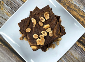 Keto Fudgy Brownies - Peanut Butter Brownies - Gluten Free, Sugar Free, Low Carb & Keto Approved