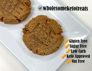 Keto Peanut Butter Cookies - Gluten Free, Sugar Free, Low Carb & Keto Approved