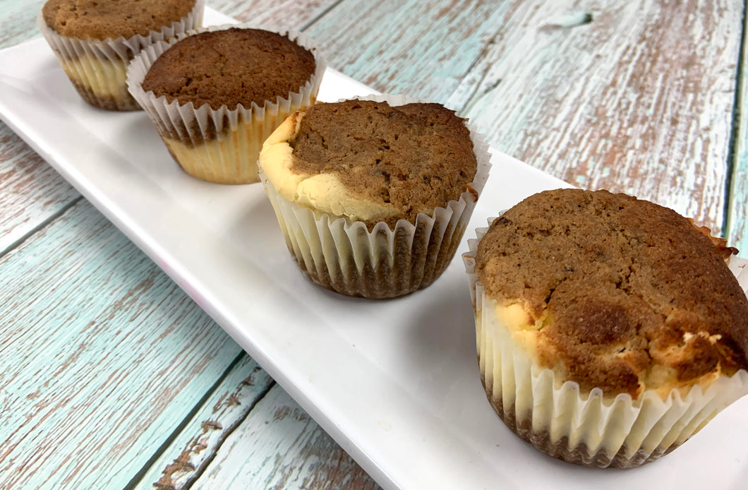 Keto Pecan Cheesecake Muffins - Gluten Free, Sugar Free, Low Carb & Keto Approved