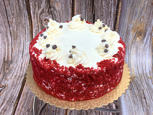 IN STORE ONLY - Keto Red Velvet Cake, Decorated with Cream Cheese Icing - Gluten Free, Sugar Free, Low Carb, Keto & Diabetic Friendly