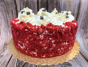 IN STORE ONLY - Keto Red Velvet Cake, Decorated with Cream Cheese Icing - Gluten Free, Sugar Free, Low Carb, Keto & Diabetic Friendly