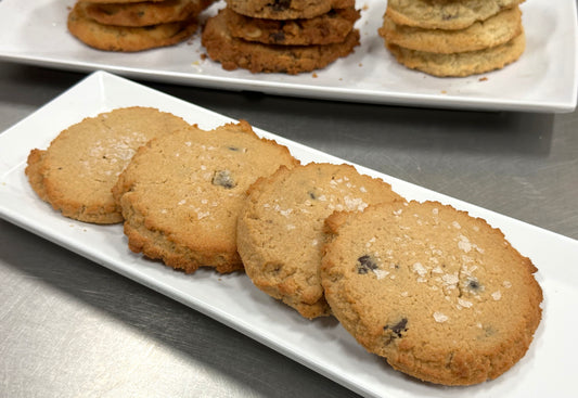 Keto Salted Caramel Chocolate Chip Cookies - Gluten Free, Sugar Free, Low Carb & Keto Approved