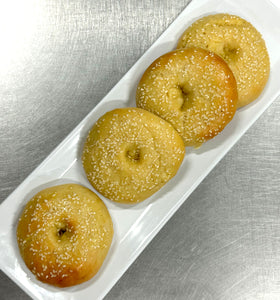 Keto Bagels - Sesame Seed Bagel - Gluten Free, Sugar Free, Low Carb, Keto & Diabetic Friendly
