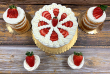 Load image into Gallery viewer, IN STORE ONLY - Keto 8&quot; Strawberry Short Cake - Gluten Free, Sugar Free, Low Carb, Keto &amp; Diabetic Friendly
