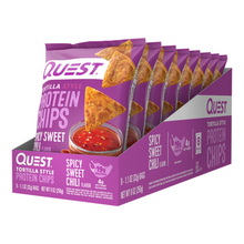 Load image into Gallery viewer, Quest Nutrition -Tortilla Style Protein Chips - Spicy Sweet Chili - Gluten Free, High Protein, Low Carb, Keto Friendly
