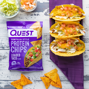 Quest Nutrition -Tortilla Style Protein Chips - Loaded Taco - Gluten Free, High Protein, Low Carb