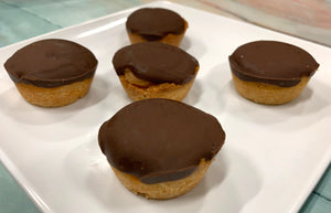 Keto Tag-A-Long Cookie Bites - Shortbread, Peanut Butter & Chocolate Cookies - Gluten Free, Sugar Free, Low Carb & Keto Approved