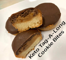 Load image into Gallery viewer, Keto Tag-A-Long Cookie Bites - Shortbread, Peanut Butter &amp; Chocolate Cookies - Gluten Free, Sugar Free, Low Carb &amp; Keto Approved
